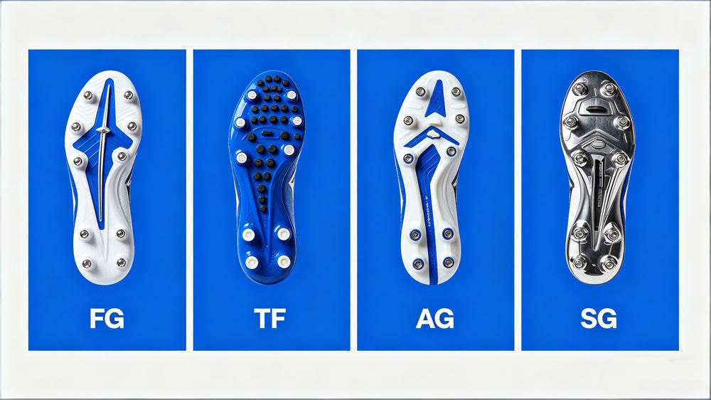 soccer cleat sole types firm ground turf artificial ground soft ground comparison